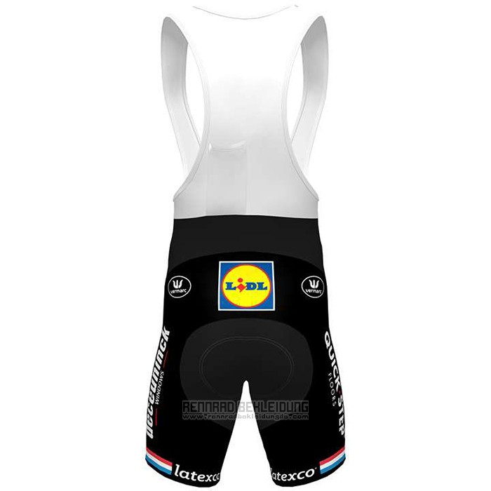 2020 Fahrradbekleidung Deceuninck Quick Step Champion Niederlande Trikot Kurzarm und Tragerhose